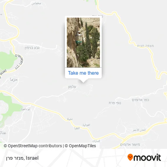 Карта מנזר פרן