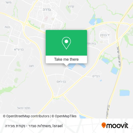 משתלות סנדר - נקודת מכירה map