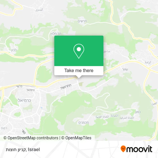 Карта קניון חוצות