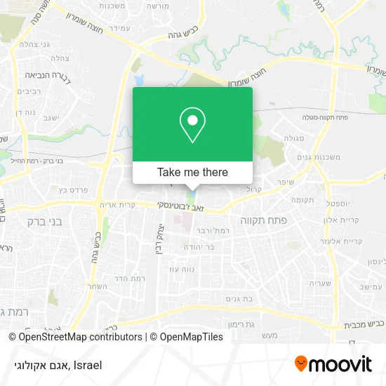 Карта אגם אקולוגי