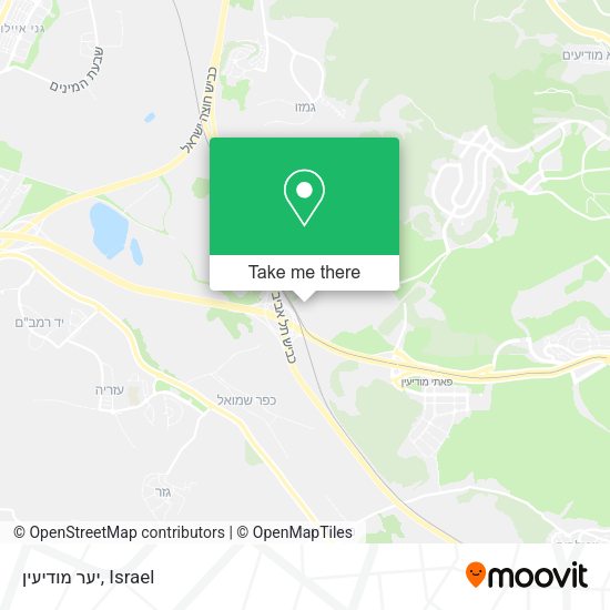 Карта יער מודיעין