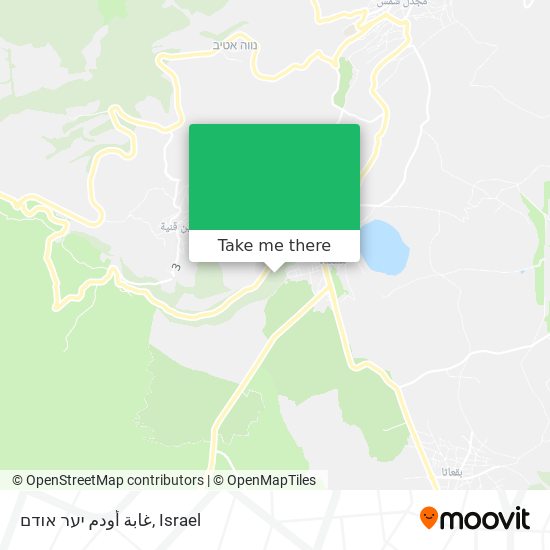 غابة أودم יער אודם map