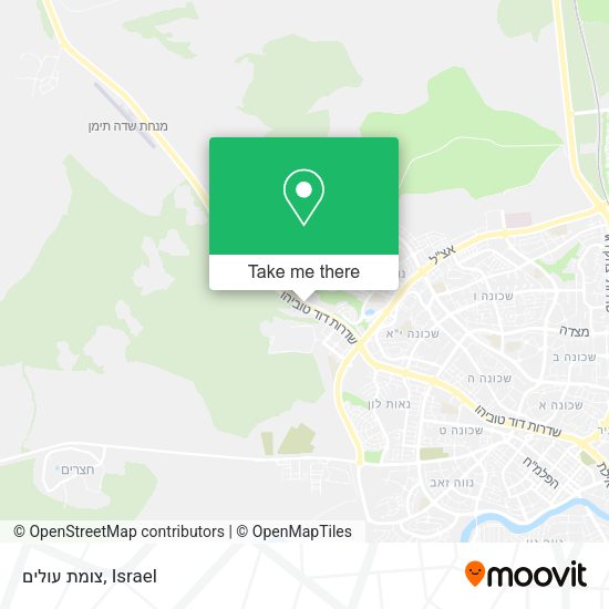 צומת עולים map