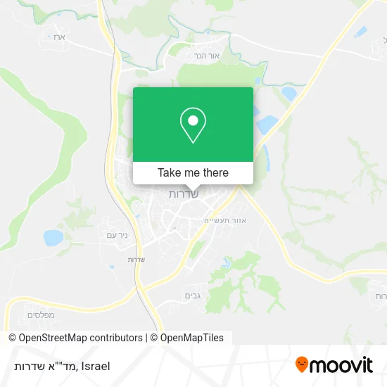 Карта מד""א שדרות