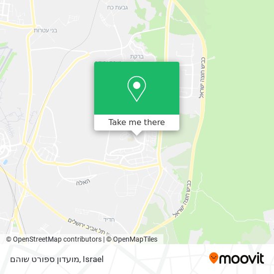 מועדון ספורט שוהם map