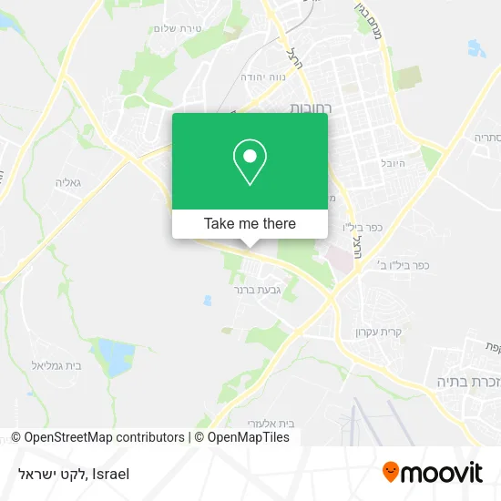 Карта לקט ישראל