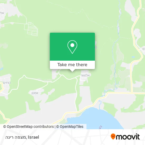 Карта מצפה רינה