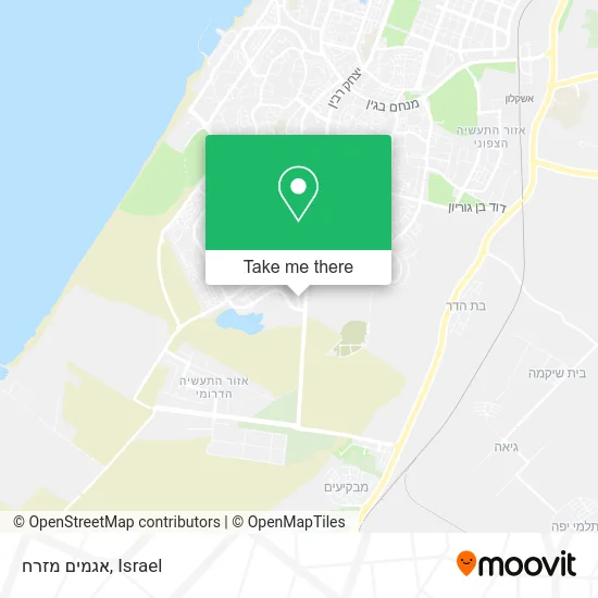 Карта אגמים מזרח