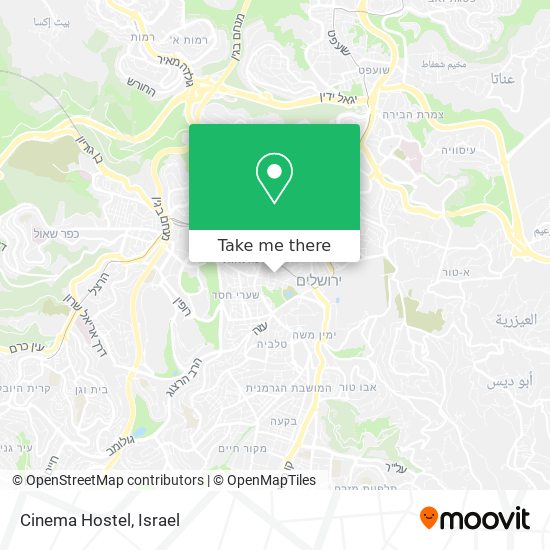 Cinema Hostel map