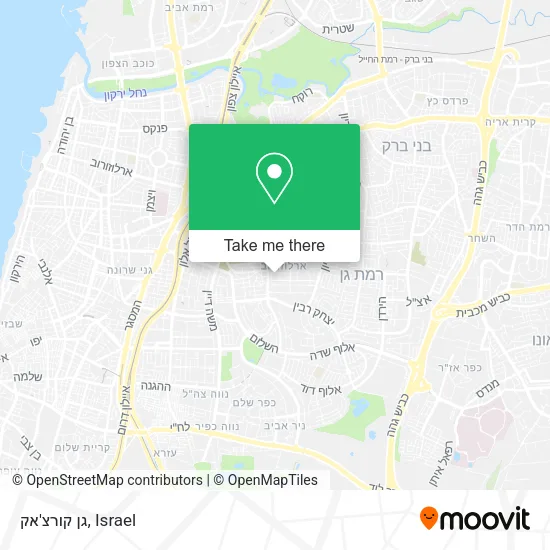 Карта גן קורצ'אק