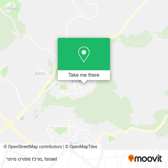 Карта מרכז ספורט מיתר