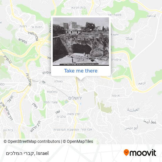 קברי המלכים map