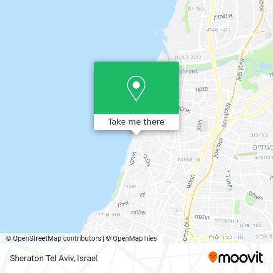 Карта Sheraton Tel Aviv