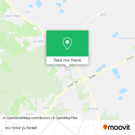 Карта גן אספרגוס