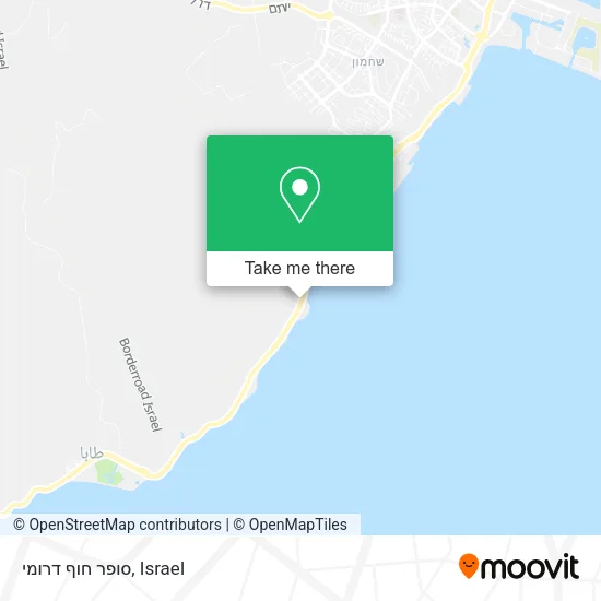 Карта סופר חוף דרומי