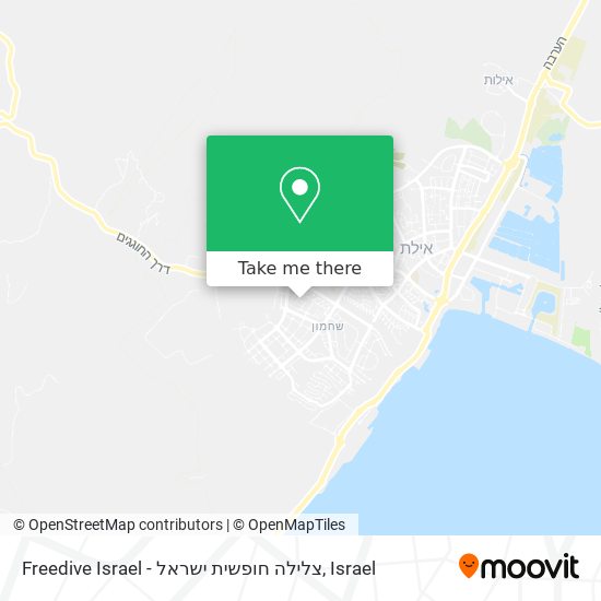 Карта Freedive Israel - צלילה חופשית ישראל