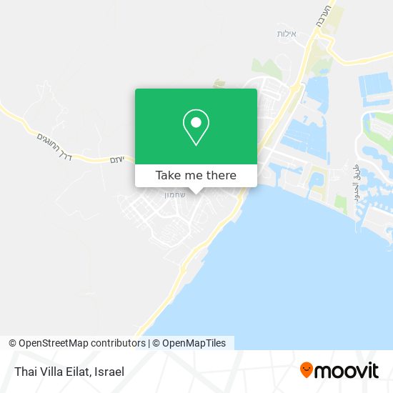 Thai Villa Eilat map