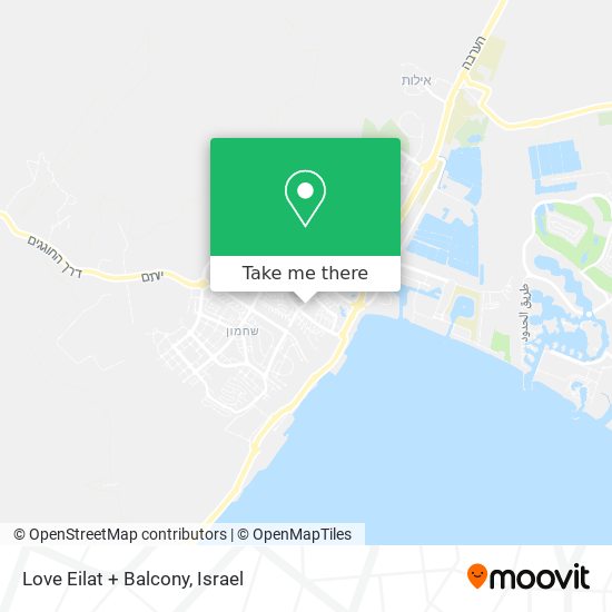 Love Eilat + Balcony map
