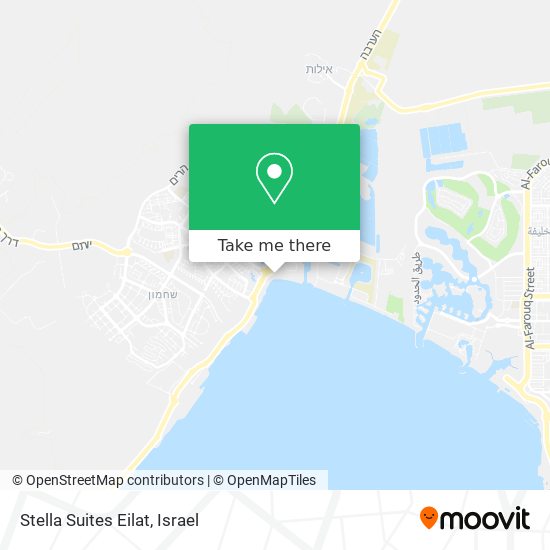 Stella Suites Eilat map