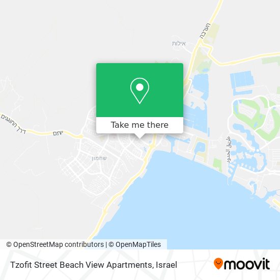 Tzofit Street Beach View Apartments map