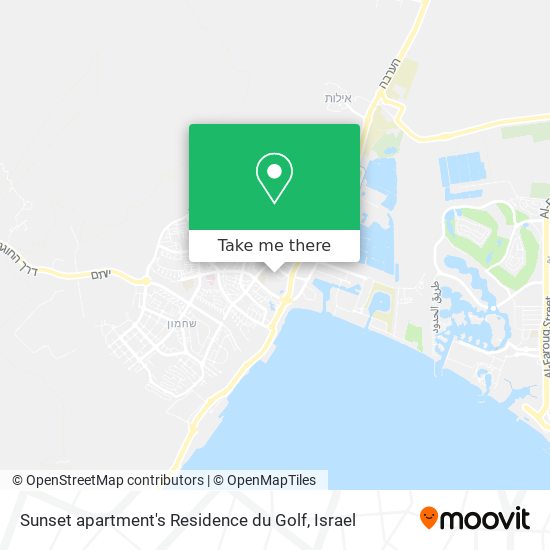 Sunset apartment's Residence du Golf map