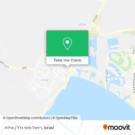 רויאל סיטי נדל ן אילת map