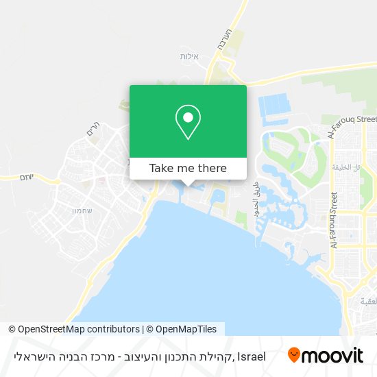 Карта קהילת התכנון והעיצוב - מרכז הבניה הישראלי