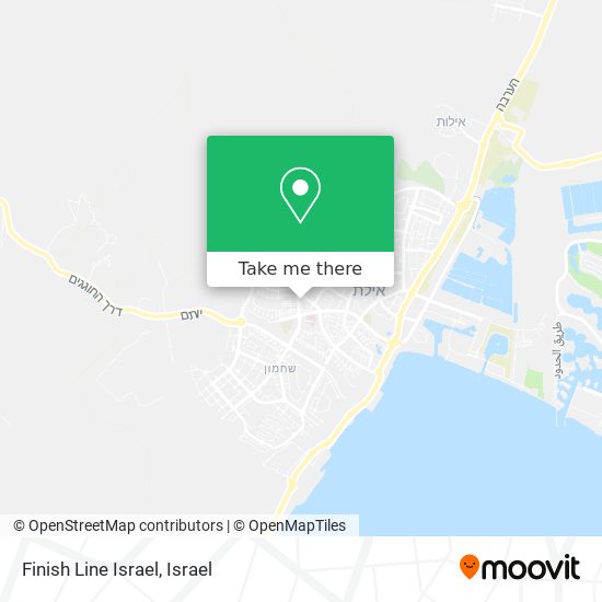 Finish Line Israel map