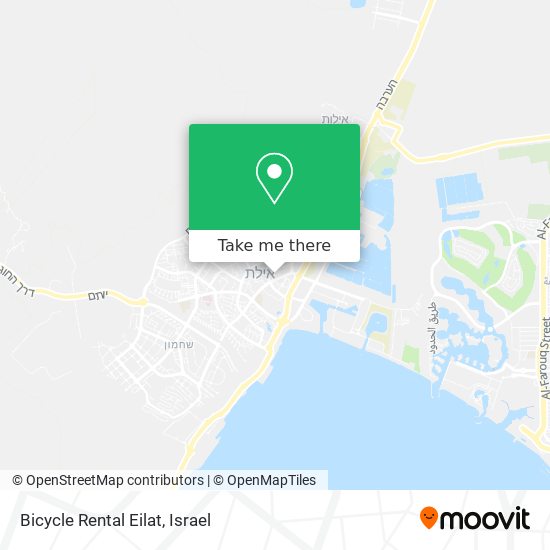 Карта Bicycle Rental Eilat
