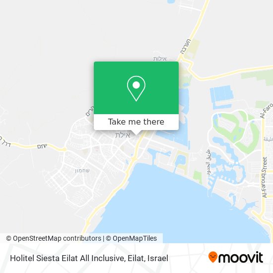 Holitel Siesta Eilat All Inclusive, Eilat map