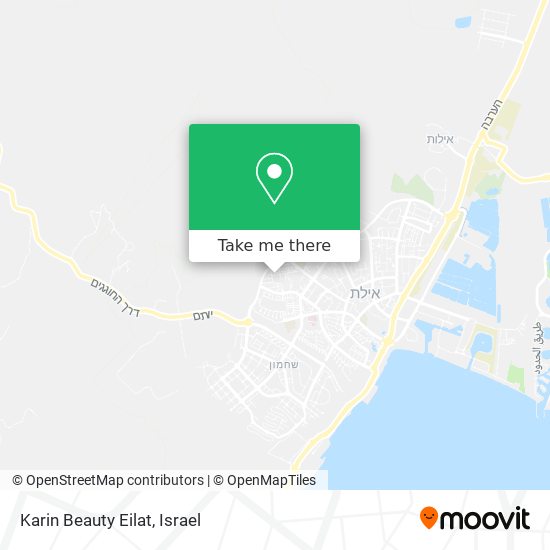 Karin Beauty Eilat map