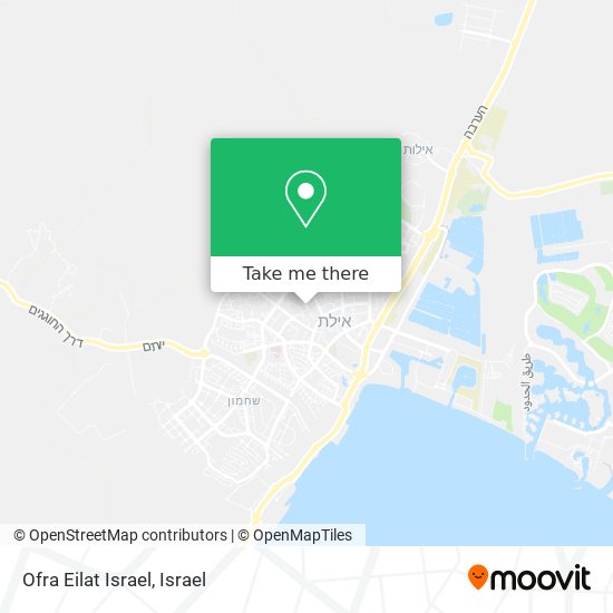 Ofra Eilat Israel map