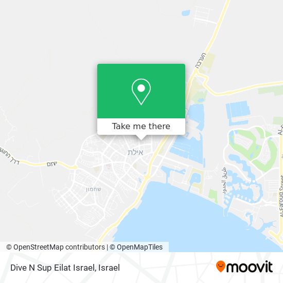 Dive N Sup Eilat Israel map