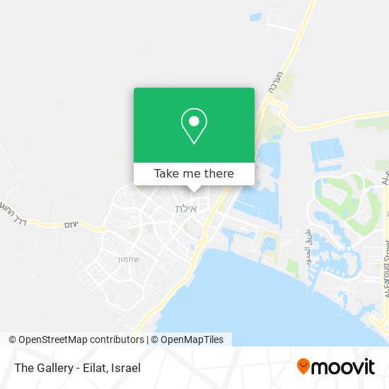 The Gallery - Eilat map