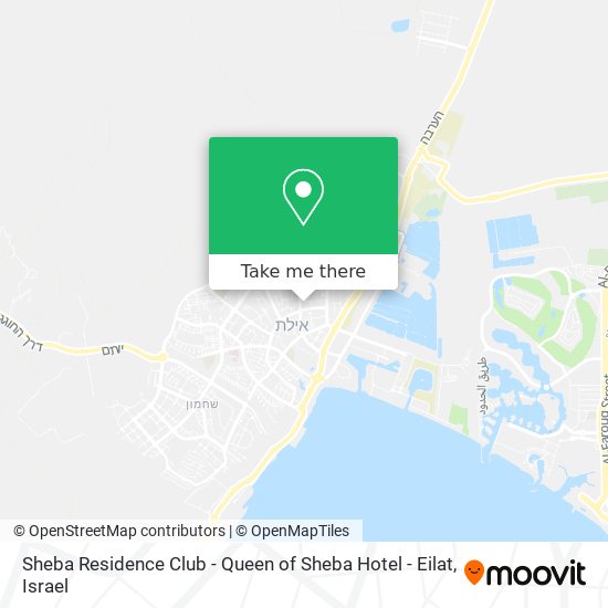 Sheba Residence Club - Queen of Sheba Hotel - Eilat map