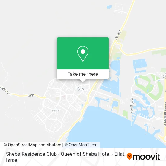 Карта Sheba Residence Club - Queen of Sheba Hotel - Eilat