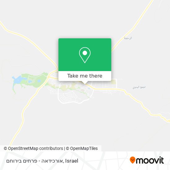 אורכידאה - פרחים בירוחם map