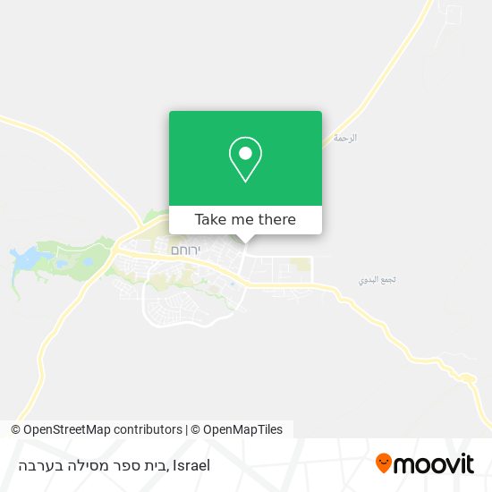 בית ספר מסילה בערבה map