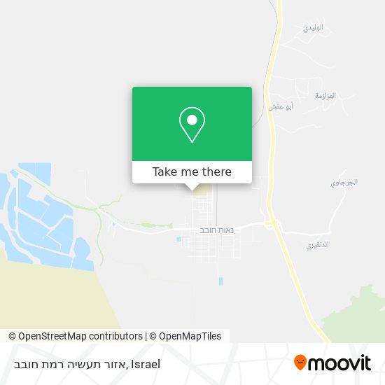 אזור תעשיה רמת חובב map