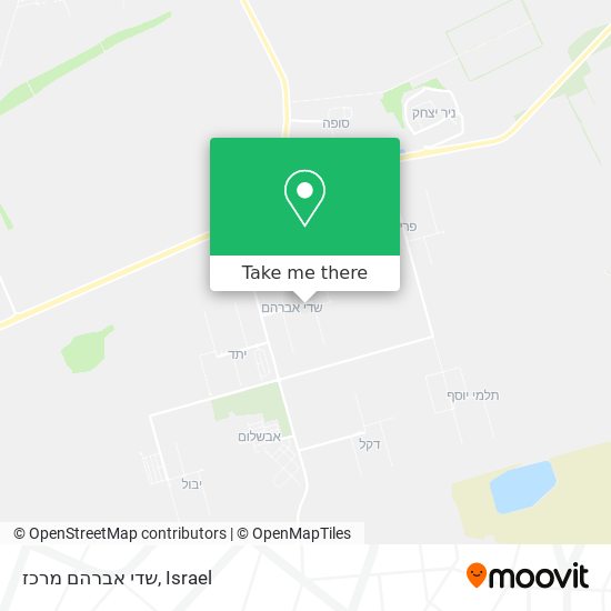 שדי אברהם מרכז map