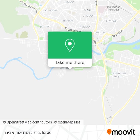 Карта בית כנסת אור אבינו