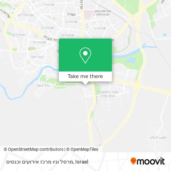 Карта מרסל וניו מרכז אירועים וכנסים