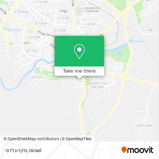 מקדונלדס map