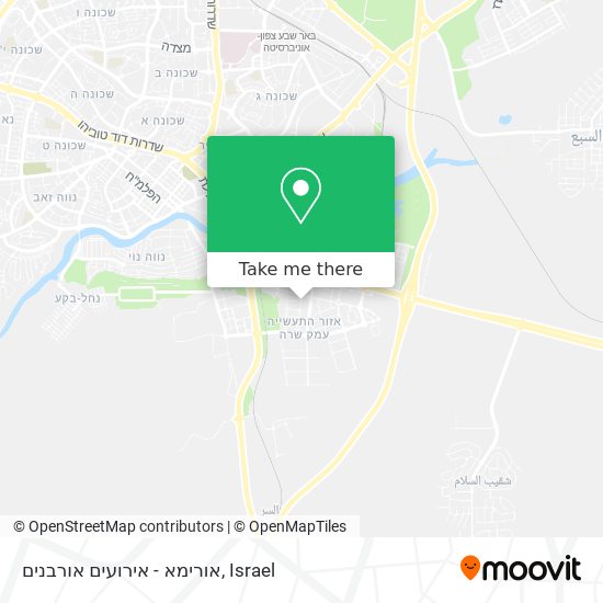 אורימא - אירועים אורבנים map