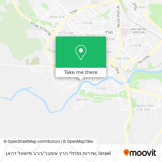 Карта שדרות נפתלי הרץ אימבר / הרב מישאל דהאן