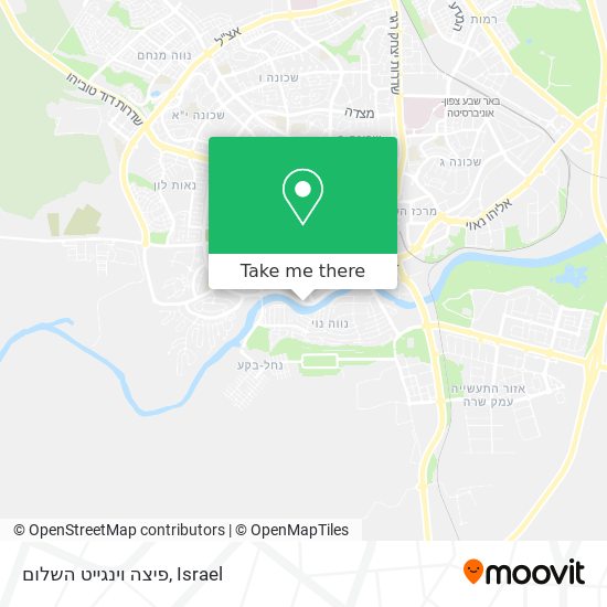 פיצה וינגייט השלום map