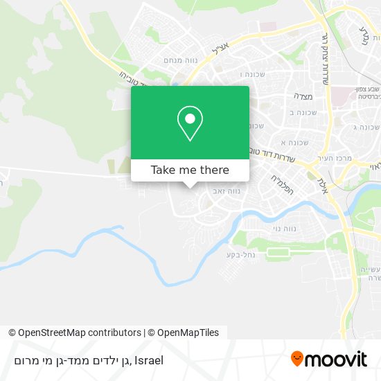 גן ילדים ממד-גן מי מרום map