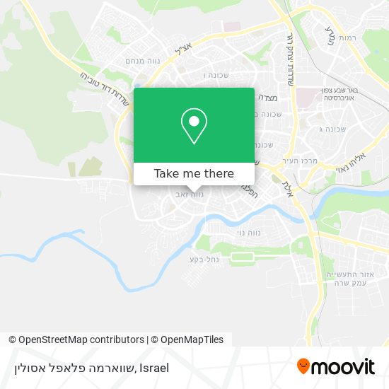 שווארמה פלאפל אסולין map