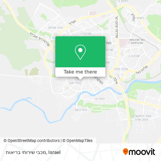 מכבי שירותי בריאות map