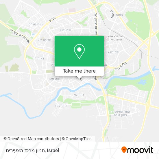 חניון מרכז הצעירים map